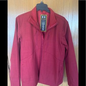 Red under armour jacket great condition